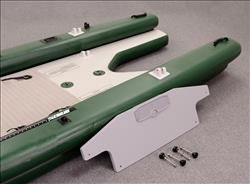 FSK16 FishSkiff™ Inflatable Fishing Boat 2 Person Swivel Seat Canopy Package