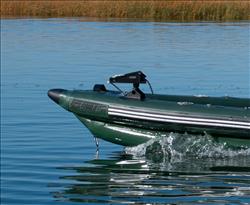 FSK16 FishSkiff™ Inflatable Fishing Boat 2 Person Swivel Seat Canopy Package