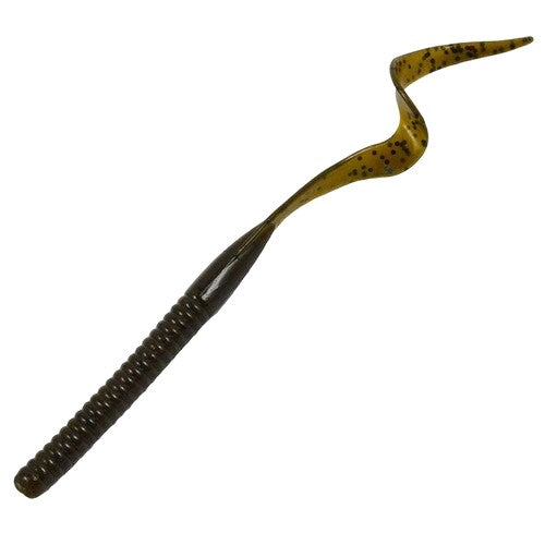 Ribbon Tail Worm 6" - Black / Blue Swirl