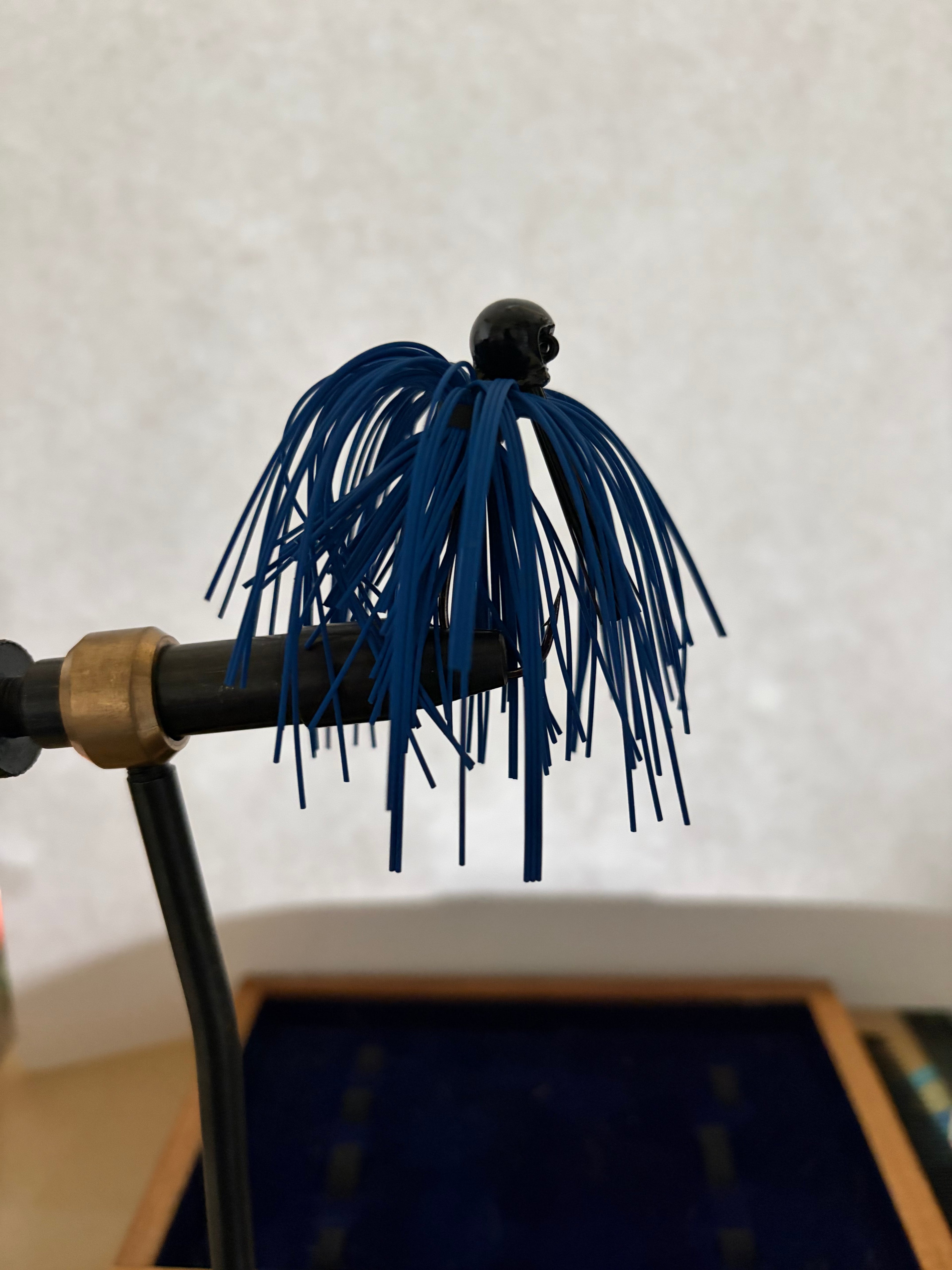 Blue Football Jig (Weedless)