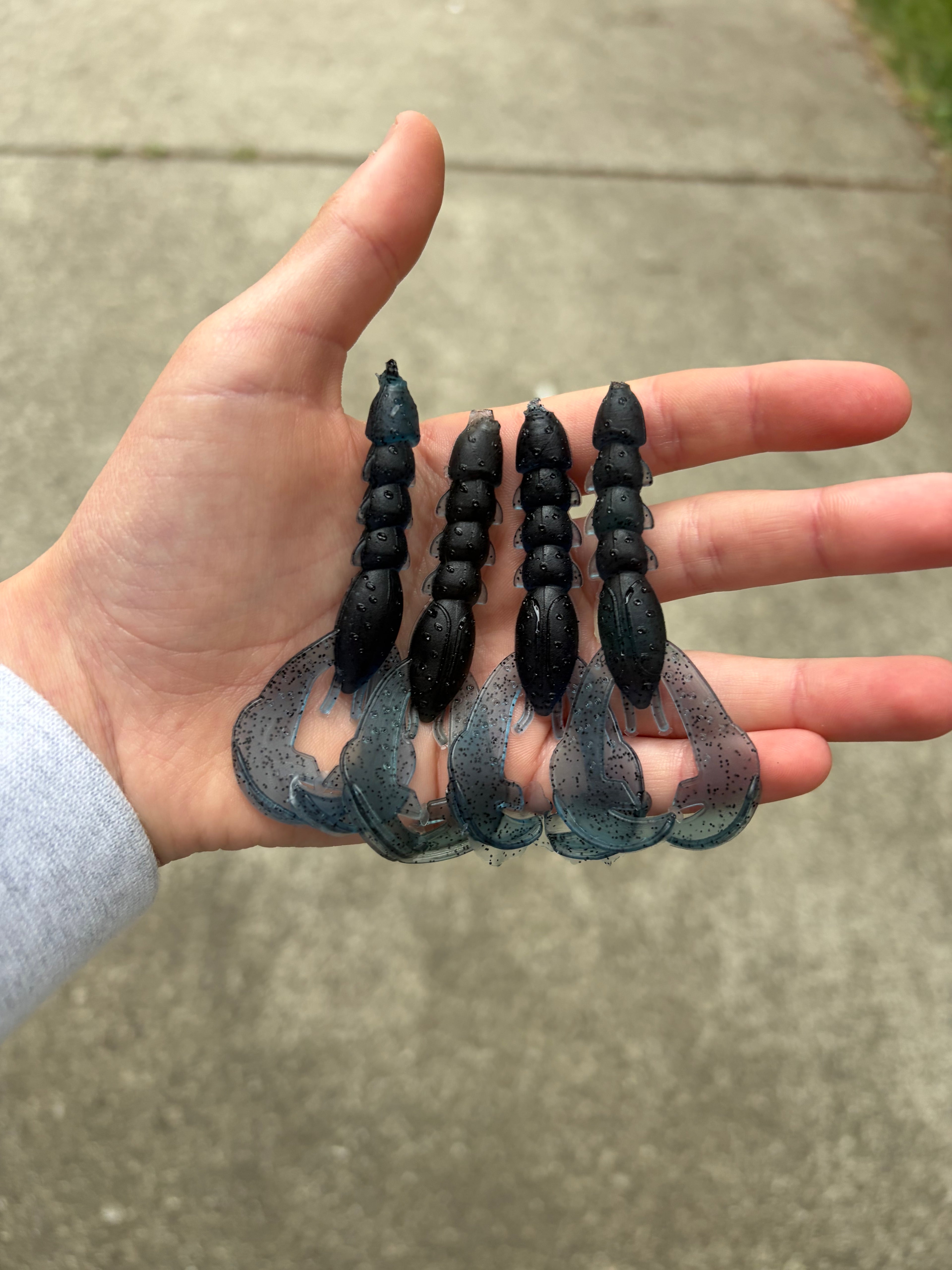 Black Ops: Blue Crawfish with Black Flakes