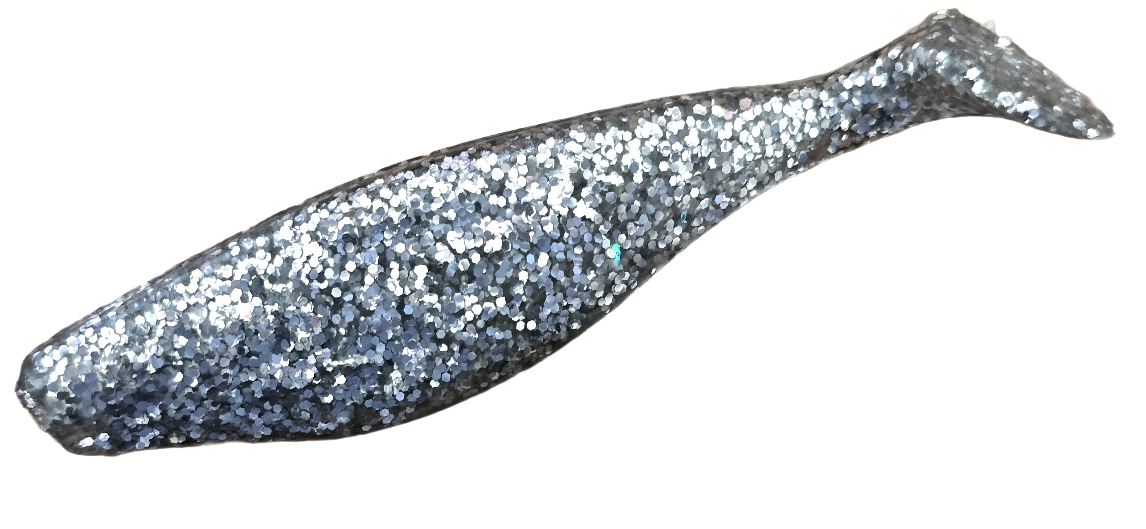 Swim Shad 5" -  Silver Glitter / Clear